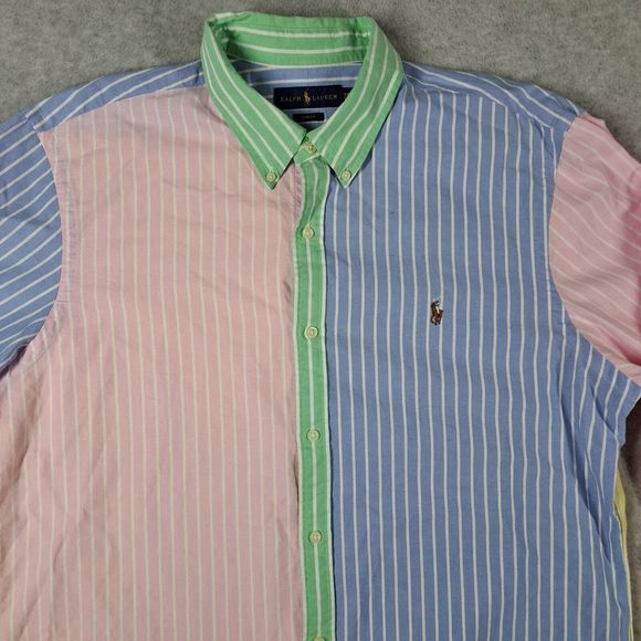Ralph Lauren Multicolor Striped Casual Button Down Shirt - Picture 4 of 12